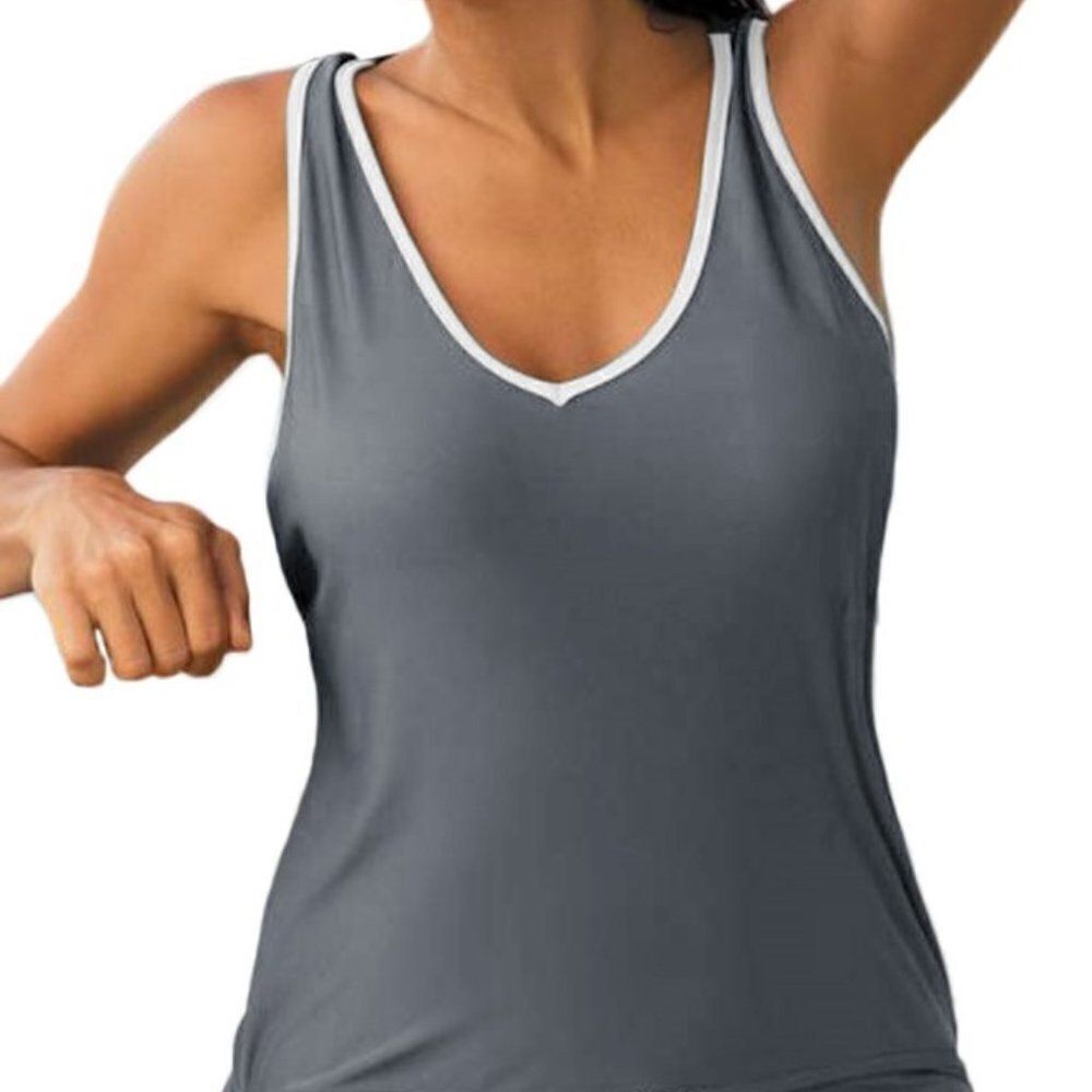 NWT Gray colored Beach Dress Attached with Panty